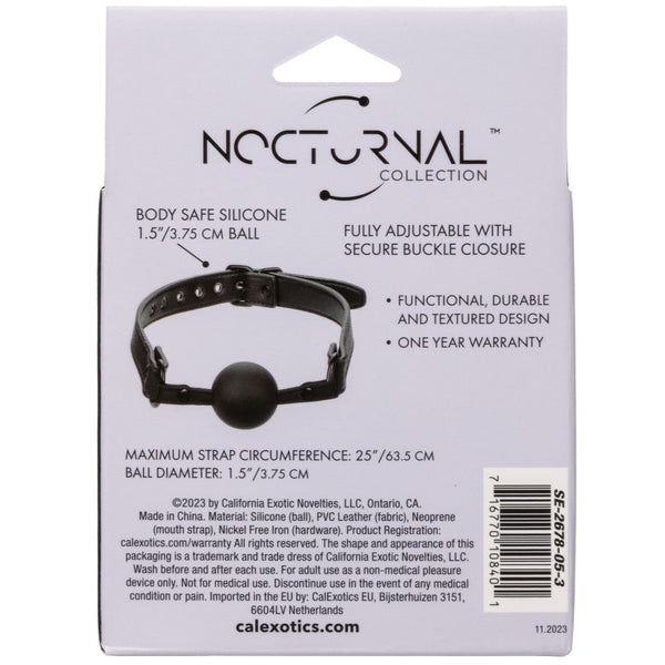 CalExotics Nocturnal Collection Heavy Duty Silicone Ball Gag - Extreme Toyz Singapore - https://extremetoyz.com.sg - Sex Toys and Lingerie Online Store - Bondage Gear / Vibrators / Electrosex Toys / Wireless Remote Control Vibes / Sexy Lingerie and Role Play / BDSM / Dungeon Furnitures / Dildos and Strap Ons &nbsp;/ Anal and Prostate Massagers / Anal Douche and Cleaning Aide / Delay Sprays and Gels / Lubricants and more...