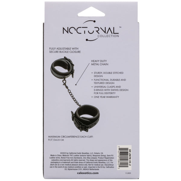 CalExotics Nocturnal Collection Heavy Duty Wrist Cuffs - Extreme Toyz Singapore - https://extremetoyz.com.sg - Sex Toys and Lingerie Online Store - Bondage Gear / Vibrators / Electrosex Toys / Wireless Remote Control Vibes / Sexy Lingerie and Role Play / BDSM / Dungeon Furnitures / Dildos and Strap Ons &nbsp;/ Anal and Prostate Massagers / Anal Douche and Cleaning Aide / Delay Sprays and Gels / Lubricants and more...