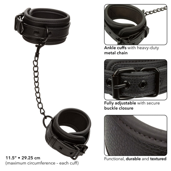 CalExotics Nocturnal Collection Heavy Duty Ankle Cuffs - Extreme Toyz Singapore - https://extremetoyz.com.sg - Sex Toys and Lingerie Online Store - Bondage Gear / Vibrators / Electrosex Toys / Wireless Remote Control Vibes / Sexy Lingerie and Role Play / BDSM / Dungeon Furnitures / Dildos and Strap Ons &nbsp;/ Anal and Prostate Massagers / Anal Douche and Cleaning Aide / Delay Sprays and Gels / Lubricants and more...