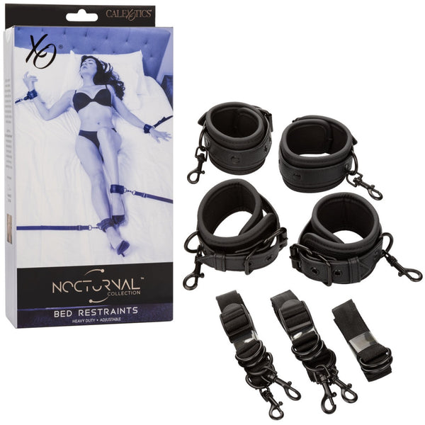 CalExotics Nocturnal Collection Heavy Duty Bed Restraints - Extreme Toyz Singapore - https://extremetoyz.com.sg - Sex Toys and Lingerie Online Store - Bondage Gear / Vibrators / Electrosex Toys / Wireless Remote Control Vibes / Sexy Lingerie and Role Play / BDSM / Dungeon Furnitures / Dildos and Strap Ons &nbsp;/ Anal and Prostate Massagers / Anal Douche and Cleaning Aide / Delay Sprays and Gels / Lubricants and more...