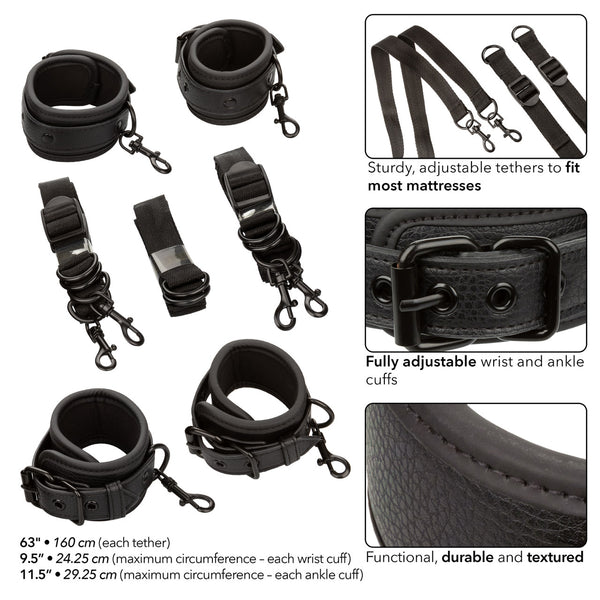 CalExotics Nocturnal Collection Heavy Duty Bed Restraints - Extreme Toyz Singapore - https://extremetoyz.com.sg - Sex Toys and Lingerie Online Store - Bondage Gear / Vibrators / Electrosex Toys / Wireless Remote Control Vibes / Sexy Lingerie and Role Play / BDSM / Dungeon Furnitures / Dildos and Strap Ons &nbsp;/ Anal and Prostate Massagers / Anal Douche and Cleaning Aide / Delay Sprays and Gels / Lubricants and more...