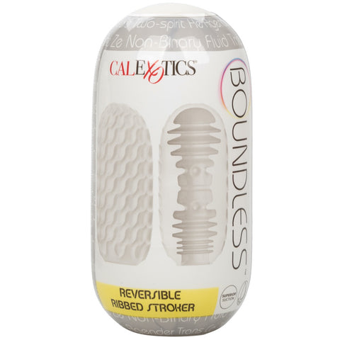 CalExotics Boundless Reversible Ribbed Stroker - Extreme Toyz Singapore - https://extremetoyz.com.sg - Sex Toys and Lingerie Online Store - Bondage Gear / Vibrators / Electrosex Toys / Wireless Remote Control Vibes / Sexy Lingerie and Role Play / BDSM / Dungeon Furnitures / Dildos and Strap Ons &nbsp;/ Anal and Prostate Massagers / Anal Douche and Cleaning Aide / Delay Sprays and Gels / Lubricants and more...