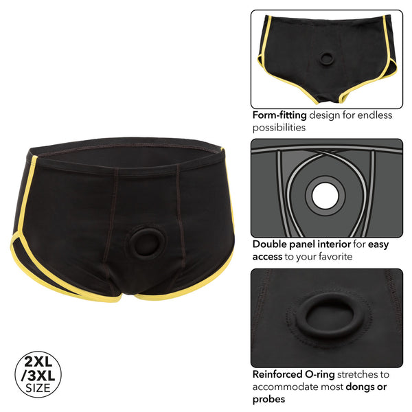 CalExotics Boundless Black & Yellow Brief (3 Sizes Available) - Extreme Toyz Singapore - https://extremetoyz.com.sg - Sex Toys and Lingerie Online Store - Bondage Gear / Vibrators / Electrosex Toys / Wireless Remote Control Vibes / Sexy Lingerie and Role Play / BDSM / Dungeon Furnitures / Dildos and Strap Ons &nbsp;/ Anal and Prostate Massagers / Anal Douche and Cleaning Aide / Delay Sprays and Gels / Lubricants and more...