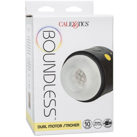 CalExotics Boundless Dual Motor Stroker - Extreme Toyz Singapore - https://extremetoyz.com.sg - Sex Toys and Lingerie Online Store - Bondage Gear / Vibrators / Electrosex Toys / Wireless Remote Control Vibes / Sexy Lingerie and Role Play / BDSM / Dungeon Furnitures / Dildos and Strap Ons &nbsp;/ Anal and Prostate Massagers / Anal Douche and Cleaning Aide / Delay Sprays and Gels / Lubricants and more...
