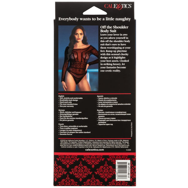 CalExotics Scandal Off the Shoulder Body Suit - Extreme Toyz Singapore - https://extremetoyz.com.sg - Sex Toys and Lingerie Online Store - Bondage Gear / Vibrators / Electrosex Toys / Wireless Remote Control Vibes / Sexy Lingerie and Role Play / BDSM / Dungeon Furnitures / Dildos and Strap Ons &nbsp;/ Anal and Prostate Massagers / Anal Douche and Cleaning Aide / Delay Sprays and Gels / Lubricants and more...