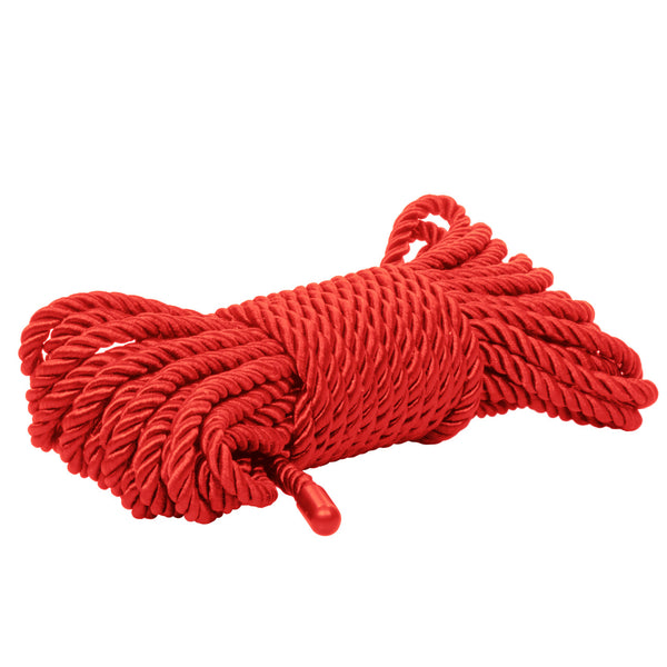 CalExotics Scandal BDSM Rope 32.75'/10 m - Red - Extreme Toyz Singapore - https://extremetoyz.com.sg - Sex Toys and Lingerie Online Store - Bondage Gear / Vibrators / Electrosex Toys / Wireless Remote Control Vibes / Sexy Lingerie and Role Play / BDSM / Dungeon Furnitures / Dildos and Strap Ons &nbsp;/ Anal and Prostate Massagers / Anal Douche and Cleaning Aide / Delay Sprays and Gels / Lubricants and more...