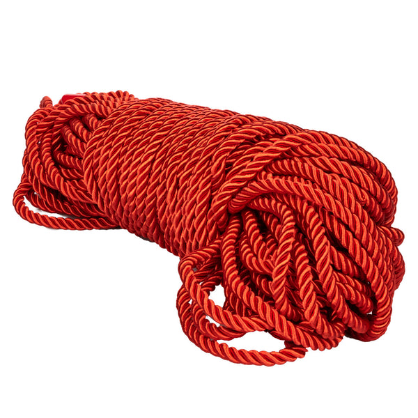 CalExotics Scandal BDSM Rope 98.5'/30 m - Red - Extreme Toyz Singapore - https://extremetoyz.com.sg - Sex Toys and Lingerie Online Store - Bondage Gear / Vibrators / Electrosex Toys / Wireless Remote Control Vibes / Sexy Lingerie and Role Play / BDSM / Dungeon Furnitures / Dildos and Strap Ons &nbsp;/ Anal and Prostate Massagers / Anal Douche and Cleaning Aide / Delay Sprays and Gels / Lubricants and more...