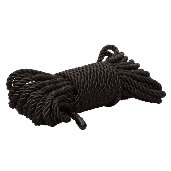CalExotics Scandal BDSM Rope 32.75'/10 m - Black - Extreme Toyz Singapore - https://extremetoyz.com.sg - Sex Toys and Lingerie Online Store - Bondage Gear / Vibrators / Electrosex Toys / Wireless Remote Control Vibes / Sexy Lingerie and Role Play / BDSM / Dungeon Furnitures / Dildos and Strap Ons &nbsp;/ Anal and Prostate Massagers / Anal Douche and Cleaning Aide / Delay Sprays and Gels / Lubricants and more...