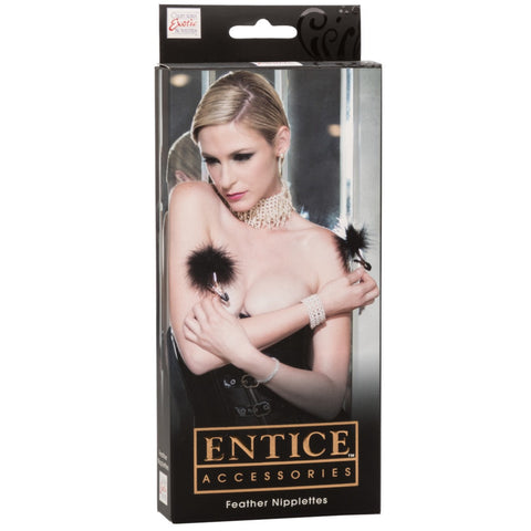 CalExotics Entice Accessories Feather Nipplettes - Extreme Toyz Singapore - https://extremetoyz.com.sg - Sex Toys and Lingerie Online Store - Bondage Gear / Vibrators / Electrosex Toys / Wireless Remote Control Vibes / Sexy Lingerie and Role Play / BDSM / Dungeon Furnitures / Dildos and Strap Ons &nbsp;/ Anal and Prostate Massagers / Anal Douche and Cleaning Aide / Delay Sprays and Gels / Lubricants and more...