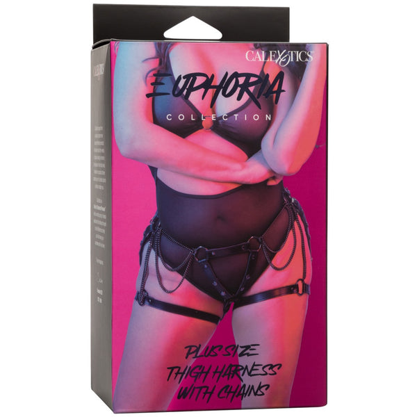 CalExotics Euphoria Collection Plus Size Thigh Harness With Chains - Extreme Toyz Singapore - https://extremetoyz.com.sg - Sex Toys and Lingerie Online Store - Bondage Gear / Vibrators / Electrosex Toys / Wireless Remote Control Vibes / Sexy Lingerie and Role Play / BDSM / Dungeon Furnitures / Dildos and Strap Ons &nbsp;/ Anal and Prostate Massagers / Anal Douche and Cleaning Aide / Delay Sprays and Gels / Lubricants and more...