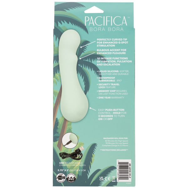 CalExotics Pacifica Bora Bora Rechargeable G-Spot Vibrator - Extreme Toyz Singapore - https://extremetoyz.com.sg - Sex Toys and Lingerie Online Store - Bondage Gear / Vibrators / Electrosex Toys / Wireless Remote Control Vibes / Sexy Lingerie and Role Play / BDSM / Dungeon Furnitures / Dildos and Strap Ons &nbsp;/ Anal and Prostate Massagers / Anal Douche and Cleaning Aide / Delay Sprays and Gels / Lubricants and more...