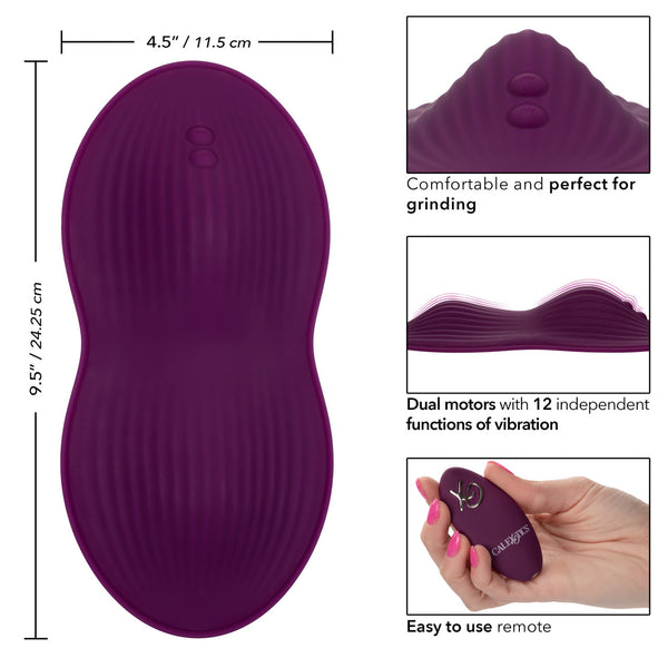 CalExotics LUST Remote Control DUAL RIDER Intense Dual Motor Vibrating Pad - Extreme Toyz Singapore - https://extremetoyz.com.sg - Sex Toys and Lingerie Online Store - Bondage Gear / Vibrators / Electrosex Toys / Wireless Remote Control Vibes / Sexy Lingerie and Role Play / BDSM / Dungeon Furnitures / Dildos and Strap Ons &nbsp;/ Anal and Prostate Massagers / Anal Douche and Cleaning Aide / Delay Sprays and Gels / Lubricants and more...