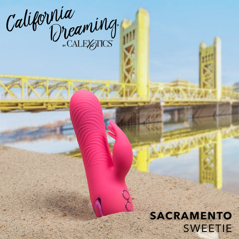 CalExotics California Dreaming Sacramento Sweetie Rechargeable Vibrator - Extreme Toyz Singapore - https://extremetoyz.com.sg - Sex Toys and Lingerie Online Store - Bondage Gear / Vibrators / Electrosex Toys / Wireless Remote Control Vibes / Sexy Lingerie and Role Play / BDSM / Dungeon Furnitures / Dildos and Strap Ons &nbsp;/ Anal and Prostate Massagers / Anal Douche and Cleaning Aide / Delay Sprays and Gels / Lubricants and more...