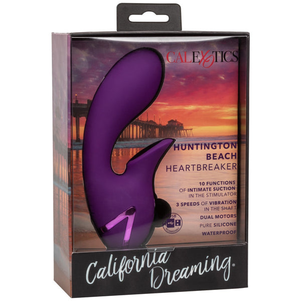 CalExotics California Dreaming Huntington Beach Heartbreaker Rechargeable Clitoral Suction Vibrator - Extreme Toyz Singapore - https://extremetoyz.com.sg - Sex Toys and Lingerie Online Store - Bondage Gear / Vibrators / Electrosex Toys / Wireless Remote Control Vibes / Sexy Lingerie and Role Play / BDSM / Dungeon Furnitures / Dildos and Strap Ons &nbsp;/ Anal and Prostate Massagers / Anal Douche and Cleaning Aide / Delay Sprays and Gels / Lubricants and more...