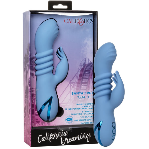 California Dreaming Santa Cruz 'Coaster Rechargeable Thrusting Vibrator