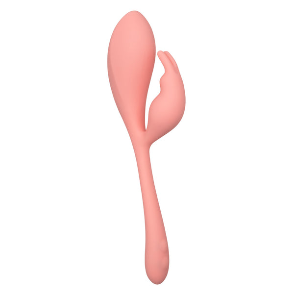 CalExotics Elle Liquid Silicone Bunny Rechargeable Vibrator - Extreme Toyz Singapore - https://extremetoyz.com.sg - Sex Toys and Lingerie Online Store - Bondage Gear / Vibrators / Electrosex Toys / Wireless Remote Control Vibes / Sexy Lingerie and Role Play / BDSM / Dungeon Furnitures / Dildos and Strap Ons &nbsp;/ Anal and Prostate Massagers / Anal Douche and Cleaning Aide / Delay Sprays and Gels / Lubricants and more...