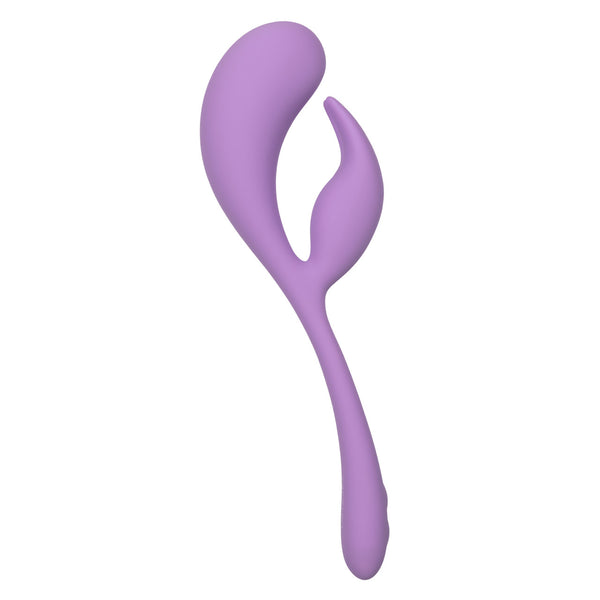 CalExotics Elle Liquid Silicone Dual Flicker Rechargeable Rabbit Vibrator - Extreme Toyz Singapore - https://extremetoyz.com.sg - Sex Toys and Lingerie Online Store - Bondage Gear / Vibrators / Electrosex Toys / Wireless Remote Control Vibes / Sexy Lingerie and Role Play / BDSM / Dungeon Furnitures / Dildos and Strap Ons &nbsp;/ Anal and Prostate Massagers / Anal Douche and Cleaning Aide / Delay Sprays and Gels / Lubricants and more...