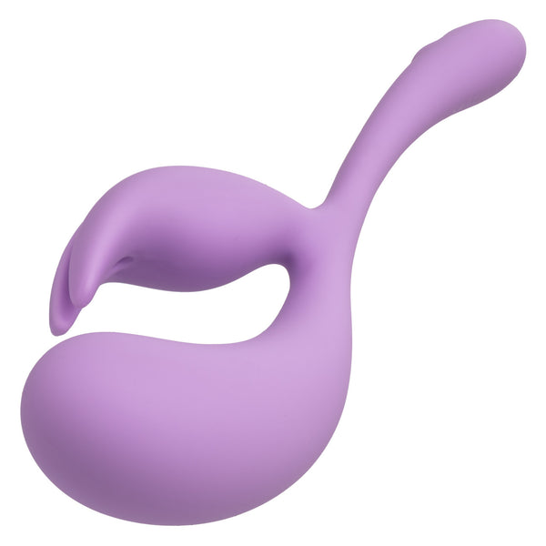 CalExotics Elle Liquid Silicone Dual Flicker Rechargeable Rabbit Vibrator - Extreme Toyz Singapore - https://extremetoyz.com.sg - Sex Toys and Lingerie Online Store - Bondage Gear / Vibrators / Electrosex Toys / Wireless Remote Control Vibes / Sexy Lingerie and Role Play / BDSM / Dungeon Furnitures / Dildos and Strap Ons &nbsp;/ Anal and Prostate Massagers / Anal Douche and Cleaning Aide / Delay Sprays and Gels / Lubricants and more...