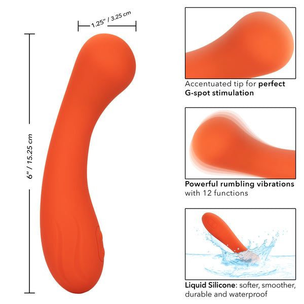 CalExotics Stella Liquid Silicone G-Wand Vibrator - Extreme Toyz Singapore - https://extremetoyz.com.sg - Sex Toys and Lingerie Online Store - Bondage Gear / Vibrators / Electrosex Toys / Wireless Remote Control Vibes / Sexy Lingerie and Role Play / BDSM / Dungeon Furnitures / Dildos and Strap Ons &nbsp;/ Anal and Prostate Massagers / Anal Douche and Cleaning Aide / Delay Sprays and Gels / Lubricants and more...