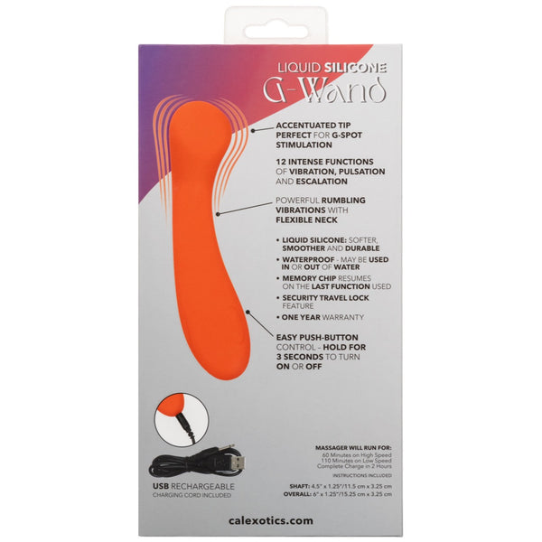 CalExotics Stella Liquid Silicone G-Wand Vibrator - Extreme Toyz Singapore - https://extremetoyz.com.sg - Sex Toys and Lingerie Online Store - Bondage Gear / Vibrators / Electrosex Toys / Wireless Remote Control Vibes / Sexy Lingerie and Role Play / BDSM / Dungeon Furnitures / Dildos and Strap Ons &nbsp;/ Anal and Prostate Massagers / Anal Douche and Cleaning Aide / Delay Sprays and Gels / Lubricants and more...