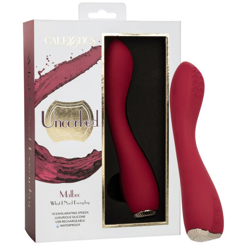 CalExotics Uncorked Malbec Luxurious Rechargeable G-Spot Vibrator - Extreme Toyz Singapore - https://extremetoyz.com.sg - Sex Toys and Lingerie Online Store - Bondage Gear / Vibrators / Electrosex Toys / Wireless Remote Control Vibes / Sexy Lingerie and Role Play / BDSM / Dungeon Furnitures / Dildos and Strap Ons &nbsp;/ Anal and Prostate Massagers / Anal Douche and Cleaning Aide / Delay Sprays and Gels / Lubricants and more...