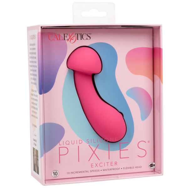 CalExotics Liquid Silicone Pixies Exciter Rechargeable Flexible Head Massager - Extreme Toyz Singapore - https://extremetoyz.com.sg - Sex Toys and Lingerie Online Store - Bondage Gear / Vibrators / Electrosex Toys / Wireless Remote Control Vibes / Sexy Lingerie and Role Play / BDSM / Dungeon Furnitures / Dildos and Strap Ons &nbsp;/ Anal and Prostate Massagers / Anal Douche and Cleaning Aide / Delay Sprays and Gels / Lubricants and more...