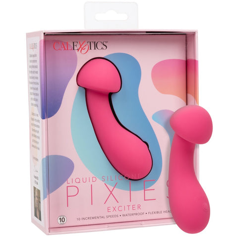 CalExotics Liquid Silicone Pixies Exciter Rechargeable Flexible Head Massager - Extreme Toyz Singapore - https://extremetoyz.com.sg - Sex Toys and Lingerie Online Store - Bondage Gear / Vibrators / Electrosex Toys / Wireless Remote Control Vibes / Sexy Lingerie and Role Play / BDSM / Dungeon Furnitures / Dildos and Strap Ons &nbsp;/ Anal and Prostate Massagers / Anal Douche and Cleaning Aide / Delay Sprays and Gels / Lubricants and more...
