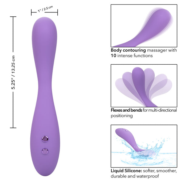 CalExotics Contour Demi Rechargeable 10-Function Flexible Vibrator - Extreme Toyz Singapore - https://extremetoyz.com.sg - Sex Toys and Lingerie Online Store - Bondage Gear / Vibrators / Electrosex Toys / Wireless Remote Control Vibes / Sexy Lingerie and Role Play / BDSM / Dungeon Furnitures / Dildos and Strap Ons &nbsp;/ Anal and Prostate Massagers / Anal Douche and Cleaning Aide / Delay Sprays and Gels / Lubricants and more...