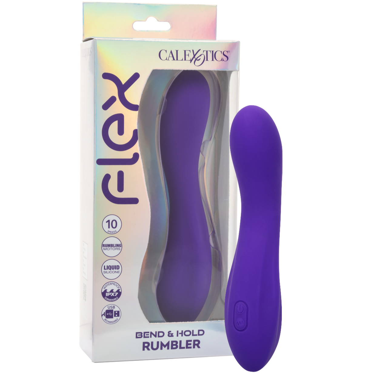 Flex Bend & Hold Rumbler Rechargeable Liquid Silicone G-Spot Vibrator