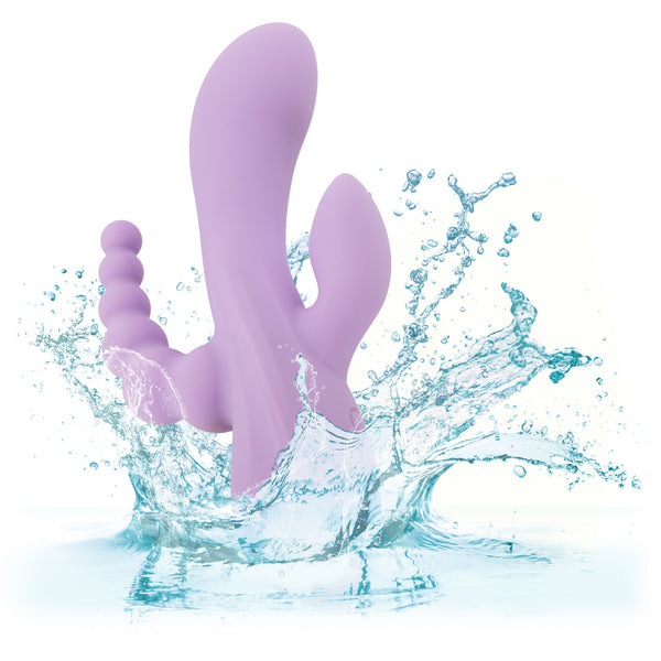 Flex Bend & Hold Triple Rumbler Rechargeable Liquid Silicone Rabbit Vibrator