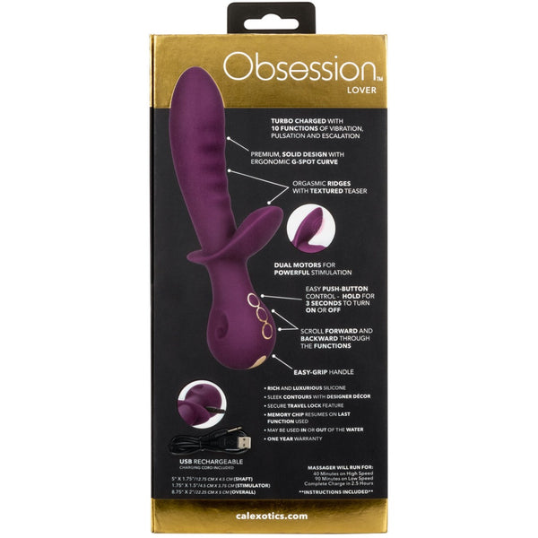 Obsession Lover Rechargeable Turbo-Charged Dual Vibrator