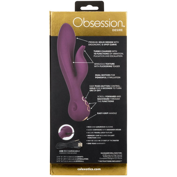 Obsession Desire Rechargeable Turbo-Charged Dual Vibrator