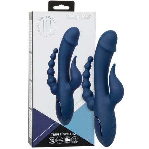 CalExotics III Triple Orgasm Rechargeable Vibrator - Extreme Toyz Singapore - https://extremetoyz.com.sg - Sex Toys and Lingerie Online Store - Bondage Gear / Vibrators / Electrosex Toys / Wireless Remote Control Vibes / Sexy Lingerie and Role Play / BDSM / Dungeon Furnitures / Dildos and Strap Ons &nbsp;/ Anal and Prostate Massagers / Anal Douche and Cleaning Aide / Delay Sprays and Gels / Lubricants and more...