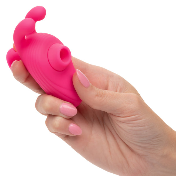 Neon Vibes The Kissing Bunny Vibe Rechargeable Clitoral Suction Massager
