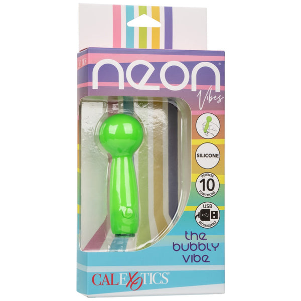 CalExotics Neon Vibes The Bubbly Vibe Rechargeable Mini Massager - Extreme Toyz Singapore - https://extremetoyz.com.sg - Sex Toys and Lingerie Online Store - Bondage Gear / Vibrators / Electrosex Toys / Wireless Remote Control Vibes / Sexy Lingerie and Role Play / BDSM / Dungeon Furnitures / Dildos and Strap Ons &nbsp;/ Anal and Prostate Massagers / Anal Douche and Cleaning Aide / Delay Sprays and Gels / Lubricants and more...