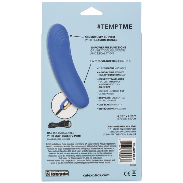 CalExotics Slay #TemptMe Rechargeable Mini Vibrator - Extreme Toyz Singapore - https://extremetoyz.com.sg - Sex Toys and Lingerie Online Store - Bondage Gear / Vibrators / Electrosex Toys / Wireless Remote Control Vibes / Sexy Lingerie and Role Play / BDSM / Dungeon Furnitures / Dildos and Strap Ons &nbsp;/ Anal and Prostate Massagers / Anal Douche and Cleaning Aide / Delay Sprays and Gels / Lubricants and more...