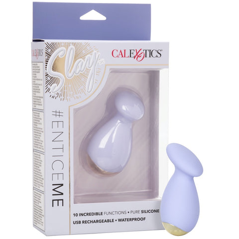 CalExotics Slay #EnticeMe Rechargeable Mini Vibrator - Extreme Toyz Singapore - https://extremetoyz.com.sg - Sex Toys and Lingerie Online Store - Bondage Gear / Vibrators / Electrosex Toys / Wireless Remote Control Vibes / Sexy Lingerie and Role Play / BDSM / Dungeon Furnitures / Dildos and Strap Ons &nbsp;/ Anal and Prostate Massagers / Anal Douche and Cleaning Aide / Delay Sprays and Gels / Lubricants and more...