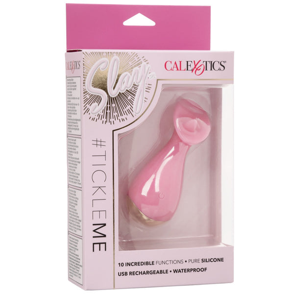 CalExotics Slay #TickleMe Rechargeable Flicking Vibrator - Extreme Toyz Singapore - https://extremetoyz.com.sg - Sex Toys and Lingerie Online Store - Bondage Gear / Vibrators / Electrosex Toys / Wireless Remote Control Vibes / Sexy Lingerie and Role Play / BDSM / Dungeon Furnitures / Dildos and Strap Ons &nbsp;/ Anal and Prostate Massagers / Anal Douche and Cleaning Aide / Delay Sprays and Gels / Lubricants and more...