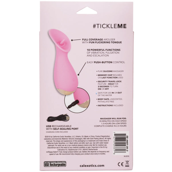 CalExotics Slay #TickleMe Rechargeable Flicking Vibrator - Extreme Toyz Singapore - https://extremetoyz.com.sg - Sex Toys and Lingerie Online Store - Bondage Gear / Vibrators / Electrosex Toys / Wireless Remote Control Vibes / Sexy Lingerie and Role Play / BDSM / Dungeon Furnitures / Dildos and Strap Ons &nbsp;/ Anal and Prostate Massagers / Anal Douche and Cleaning Aide / Delay Sprays and Gels / Lubricants and more...