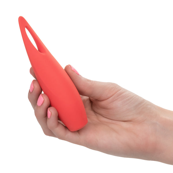 CalExotics Red Hot Spark Rechargeable 10 Functions Flickering Vibrator - Extreme Toyz Singapore - https://extremetoyz.com.sg - Sex Toys and Lingerie Online Store - Bondage Gear / Vibrators / Electrosex Toys / Wireless Remote Control Vibes / Sexy Lingerie and Role Play / BDSM / Dungeon Furnitures / Dildos and Strap Ons &nbsp;/ Anal and Prostate Massagers / Anal Douche and Cleaning Aide / Delay Sprays and Gels / Lubricants and more...