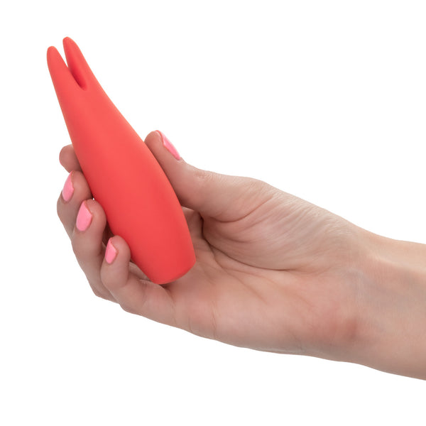 CalExotics Red Hot Flare Rechargeable 10 Functions Flickering Vibrator - Extreme Toyz Singapore - https://extremetoyz.com.sg - Sex Toys and Lingerie Online Store - Bondage Gear / Vibrators / Electrosex Toys / Wireless Remote Control Vibes / Sexy Lingerie and Role Play / BDSM / Dungeon Furnitures / Dildos and Strap Ons &nbsp;/ Anal and Prostate Massagers / Anal Douche and Cleaning Aide / Delay Sprays and Gels / Lubricants and more...