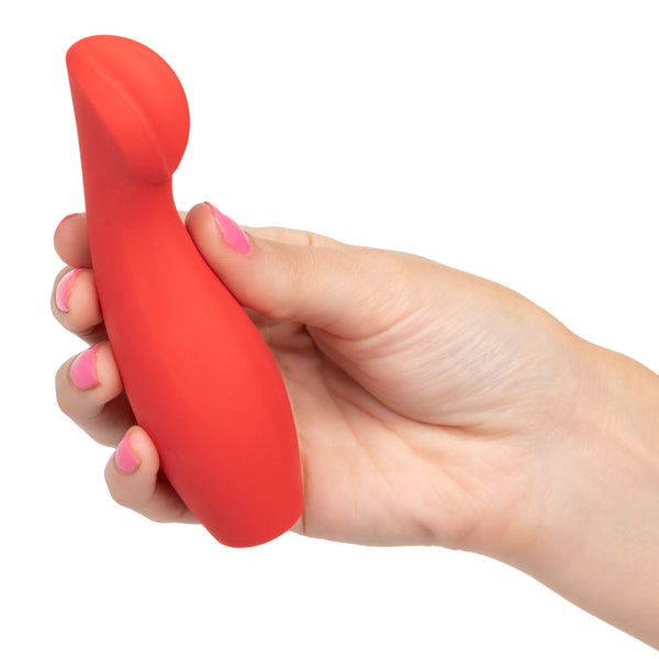 CalExotics Red Hot Ignite Rechargeable 10 Functions Nestling Scoop Vibrator - Extreme Toyz Singapore - https://extremetoyz.com.sg - Sex Toys and Lingerie Online Store - Bondage Gear / Vibrators / Electrosex Toys / Wireless Remote Control Vibes / Sexy Lingerie and Role Play / BDSM / Dungeon Furnitures / Dildos and Strap Ons &nbsp;/ Anal and Prostate Massagers / Anal Douche and Cleaning Aide / Delay Sprays and Gels / Lubricants and more...