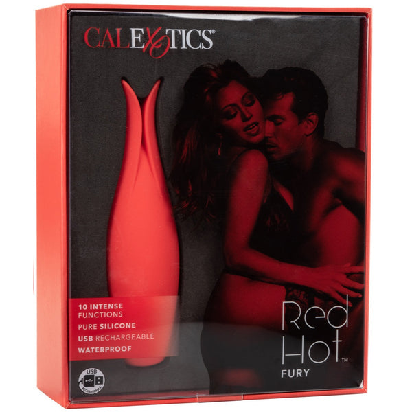 CalExotics Red Hot Fury Rechargeable 10 Functions Flickering Vibrator - Extreme Toyz Singapore - https://extremetoyz.com.sg - Sex Toys and Lingerie Online Store - Bondage Gear / Vibrators / Electrosex Toys / Wireless Remote Control Vibes / Sexy Lingerie and Role Play / BDSM / Dungeon Furnitures / Dildos and Strap Ons &nbsp;/ Anal and Prostate Massagers / Anal Douche and Cleaning Aide / Delay Sprays and Gels / Lubricants and more...