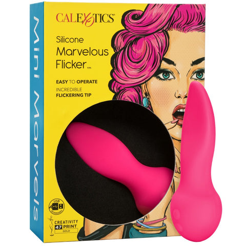 CalExotics Mini Marvels Silicone Marvelous Flicker Rechargeable Vibrator - Extreme Toyz Singapore - https://extremetoyz.com.sg - Sex Toys and Lingerie Online Store - Bondage Gear / Vibrators / Electrosex Toys / Wireless Remote Control Vibes / Sexy Lingerie and Role Play / BDSM / Dungeon Furnitures / Dildos and Strap Ons &nbsp;/ Anal and Prostate Massagers / Anal Douche and Cleaning Aide / Delay Sprays and Gels / Lubricants and more...