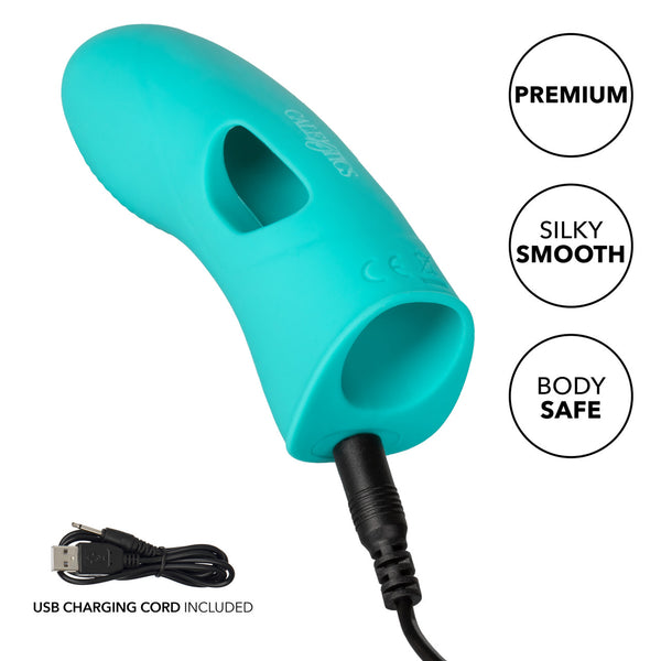 CalExotics Mini Marvels Silicone Marvelous Tickler Rechargeable Finger Vibrator - Extreme Toyz Singapore - https://extremetoyz.com.sg - Sex Toys and Lingerie Online Store - Bondage Gear / Vibrators / Electrosex Toys / Wireless Remote Control Vibes / Sexy Lingerie and Role Play / BDSM / Dungeon Furnitures / Dildos and Strap Ons &nbsp;/ Anal and Prostate Massagers / Anal Douche and Cleaning Aide / Delay Sprays and Gels / Lubricants and more...