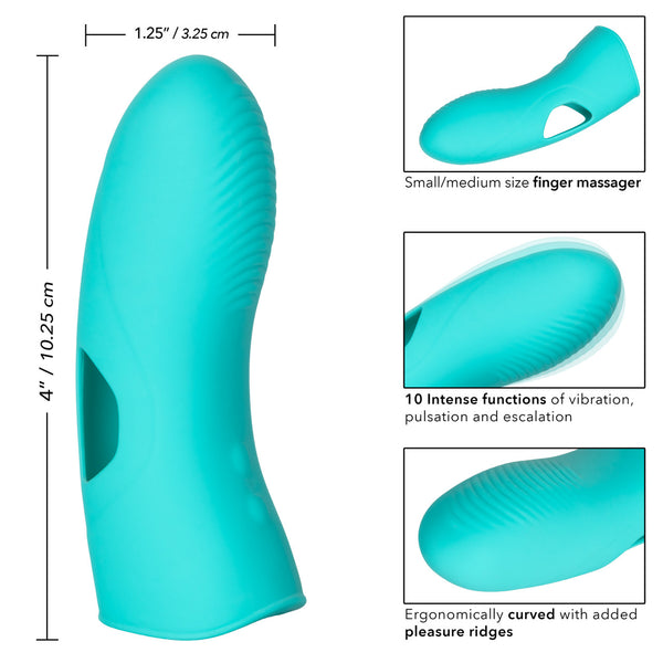 CalExotics Mini Marvels Silicone Marvelous Tickler Rechargeable Finger Vibrator - Extreme Toyz Singapore - https://extremetoyz.com.sg - Sex Toys and Lingerie Online Store - Bondage Gear / Vibrators / Electrosex Toys / Wireless Remote Control Vibes / Sexy Lingerie and Role Play / BDSM / Dungeon Furnitures / Dildos and Strap Ons &nbsp;/ Anal and Prostate Massagers / Anal Douche and Cleaning Aide / Delay Sprays and Gels / Lubricants and more...