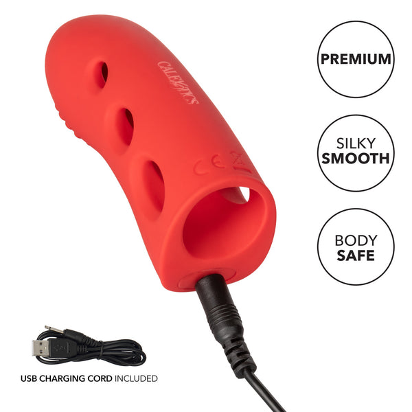 CalExotics Mini Marvels Silicone Marvelous Arouser Rechargeable Finger Vibrator - Extreme Toyz Singapore - https://extremetoyz.com.sg - Sex Toys and Lingerie Online Store - Bondage Gear / Vibrators / Electrosex Toys / Wireless Remote Control Vibes / Sexy Lingerie and Role Play / BDSM / Dungeon Furnitures / Dildos and Strap Ons &nbsp;/ Anal and Prostate Massagers / Anal Douche and Cleaning Aide / Delay Sprays and Gels / Lubricants and more...