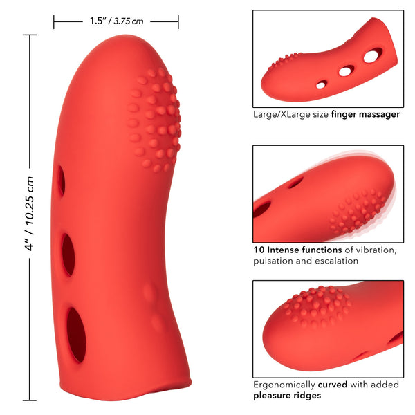 CalExotics Mini Marvels Silicone Marvelous Arouser Rechargeable Finger Vibrator - Extreme Toyz Singapore - https://extremetoyz.com.sg - Sex Toys and Lingerie Online Store - Bondage Gear / Vibrators / Electrosex Toys / Wireless Remote Control Vibes / Sexy Lingerie and Role Play / BDSM / Dungeon Furnitures / Dildos and Strap Ons &nbsp;/ Anal and Prostate Massagers / Anal Douche and Cleaning Aide / Delay Sprays and Gels / Lubricants and more...