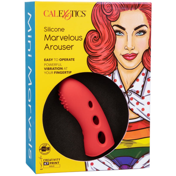 CalExotics Mini Marvels Silicone Marvelous Arouser Rechargeable Finger Vibrator - Extreme Toyz Singapore - https://extremetoyz.com.sg - Sex Toys and Lingerie Online Store - Bondage Gear / Vibrators / Electrosex Toys / Wireless Remote Control Vibes / Sexy Lingerie and Role Play / BDSM / Dungeon Furnitures / Dildos and Strap Ons &nbsp;/ Anal and Prostate Massagers / Anal Douche and Cleaning Aide / Delay Sprays and Gels / Lubricants and more...
