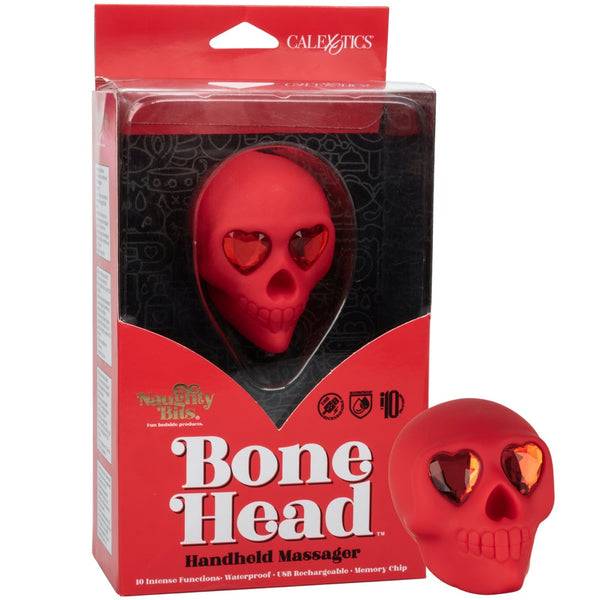 CalExotics Naughty Bits Bone Head Handheld Massager - Extreme Toyz Singapore - https://extremetoyz.com.sg - Sex Toys and Lingerie Online Store - Bondage Gear / Vibrators / Electrosex Toys / Wireless Remote Control Vibes / Sexy Lingerie and Role Play / BDSM / Dungeon Furnitures / Dildos and Strap Ons &nbsp;/ Anal and Prostate Massagers / Anal Douche and Cleaning Aide / Delay Sprays and Gels / Lubricants and more...